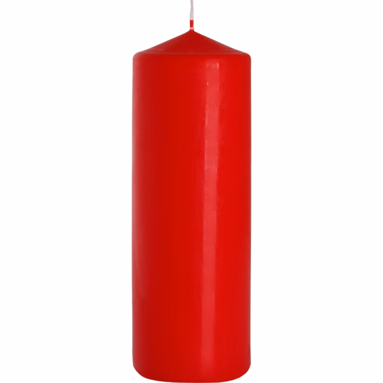 Single-Pillar-Candle-80x250mm-Red-1