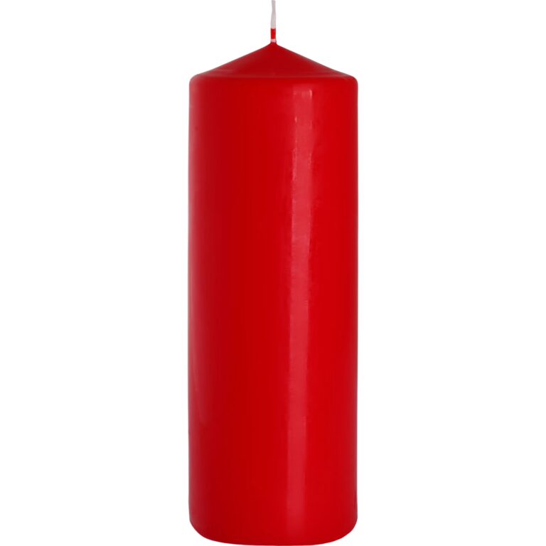 Single-Pillar-Candle-80x250mm-Red-1