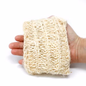 Éponge et Gommage en Sisal - Coussin Exfoliant Doux