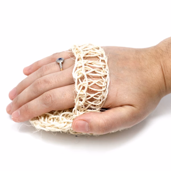 Sisal Sponge And Scrub - Blød Rund Eksfolierende Pude - Billede 3