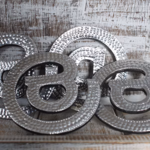 Arty Aluminum Letters - @ - Klein
