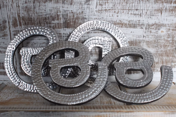 Sm Arty Aluminum Letters - @ - Image 2