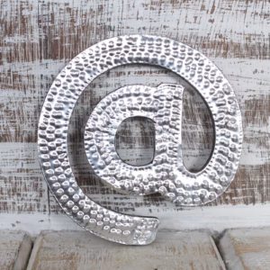 Arty Aluminum Letters - @ - Klein