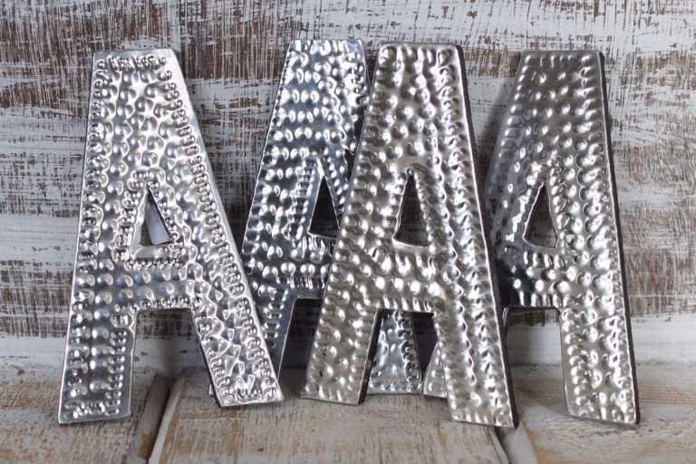 Sm-Arty-Aluminum-Letters-A