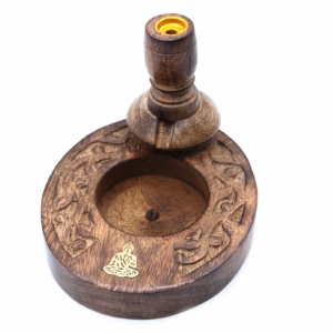 Mango Holz Räuchergefäß - Brass Buddha - Klein