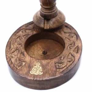 Mango Holz Räuchergefäß - Brass Buddha - Klein