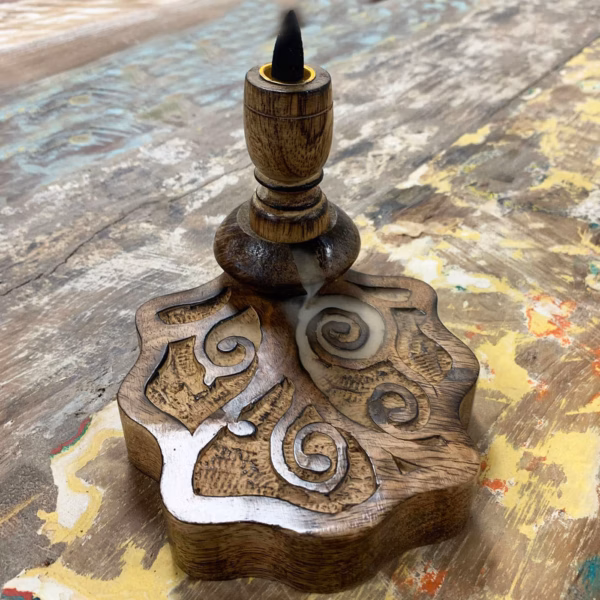 Backflow Wierook Brander - Mangohout - Small- Tree of Life - Afbeelding 4