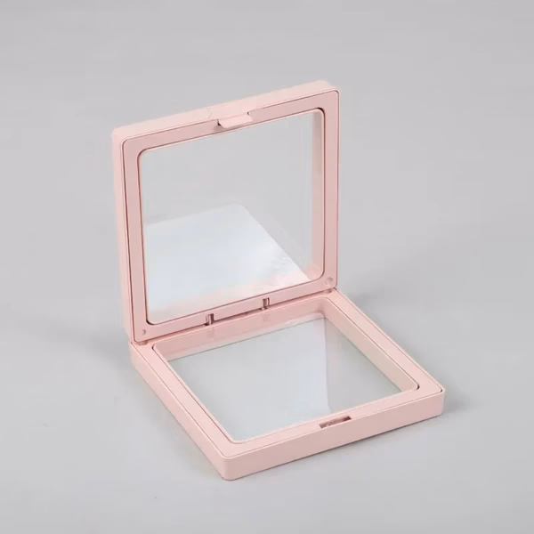 3D Flytende Ramme Display 7x7 cm - Rosa Liten