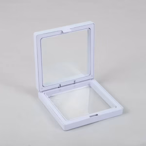 3D Flytende Ramme Display 7x7 cm - Hvit Liten