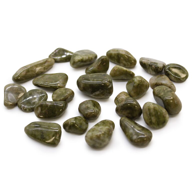 Small-African-Tumble-Stones-Epidote-Snowflake-24Pcs