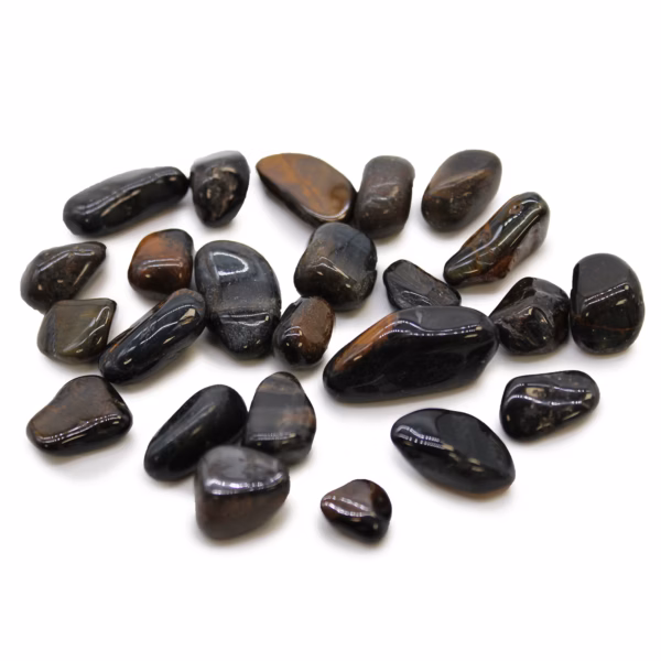 L Tumble Stone - Blue Tiger Eye 24Pcs