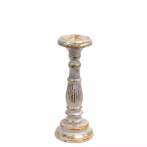 Candle Stand - White Gold - Small