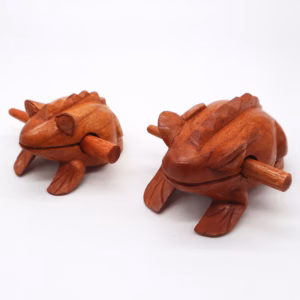 Coaking Wooden Frog - Small