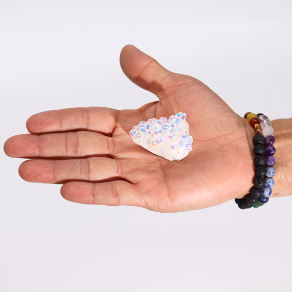 Forsterket Naturkvarts - Aura Angel Quartz (Ca. 40-65Gm 3,5-5cm) Liten - Bilde 4