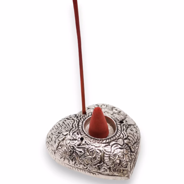 Hjerte Røkelsesholder 6x5,5x1,5 cm Liten - Bilde 6