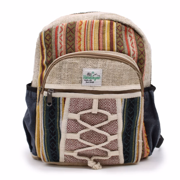 Kleiner Hanfrucksack im Seil- und Taschenstil – Bild 5