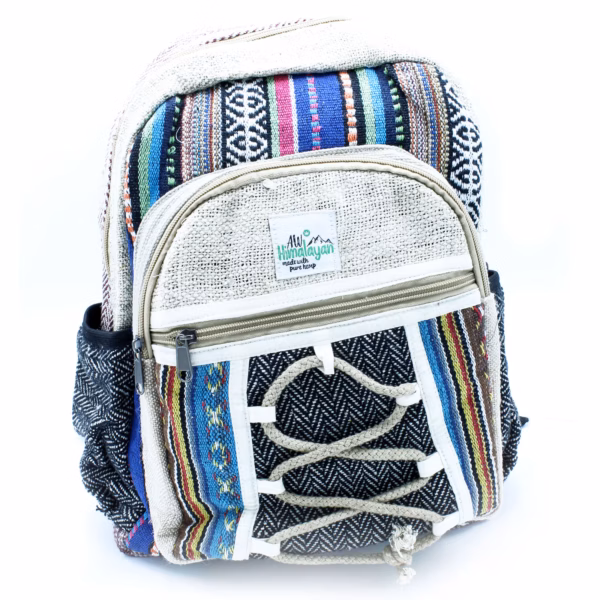 Kleiner Hanfrucksack im Seil- und Taschenstil