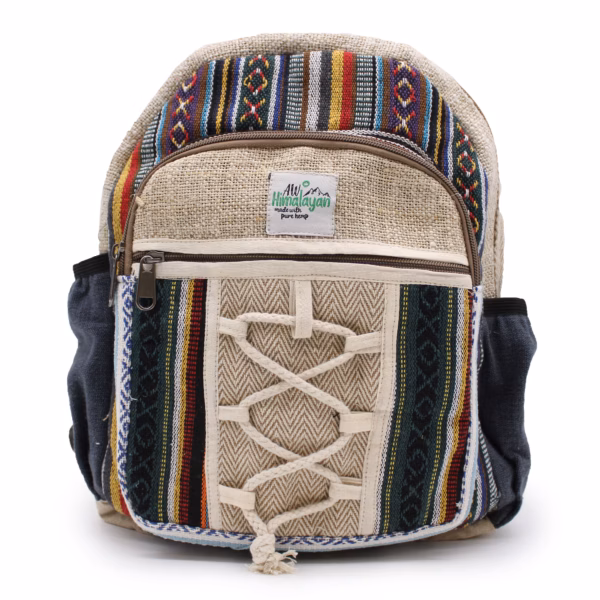Kleiner Hanfrucksack im Seil- und Taschenstil – Bild 10