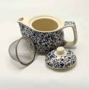 Herbal Teapot - Blue Pattern - Small