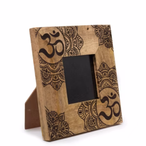 Bilderamme I Mangotre (For 10x15 cm) 20x20x2 cm - Mandala - Svart Liten