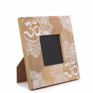 Bilderamme I Mangotre (For 10x15cm) 20x20x2cm - Mandala - Hvit Liten