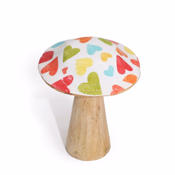 Lille Champignon - 10Cm - Pastelhjerter