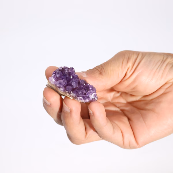 Naturlig Høykvalitets Ametyst Klynge (Ca. 3-8 cm) Liten - Bilde 3