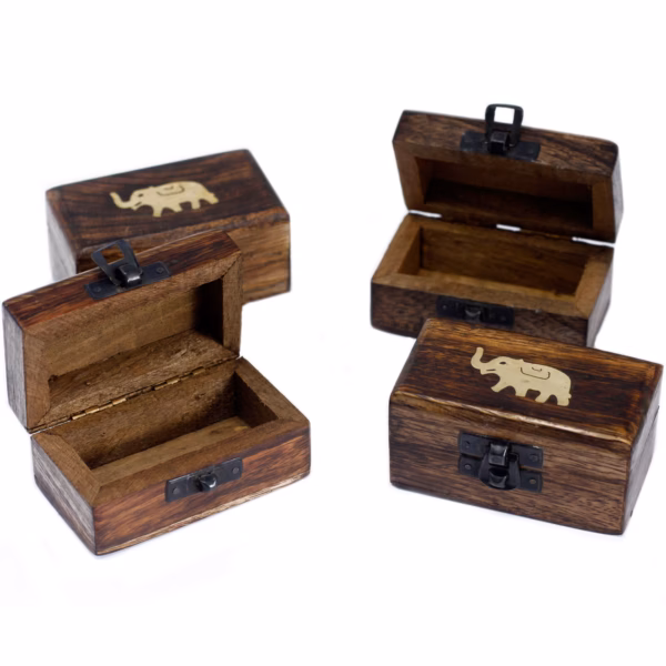 Small Pill Boxes - Mango Wood - Image 2