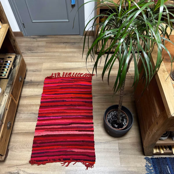 Small Rag Rug - 50x90cm - premium quality - Charcoal Greys - Image 3