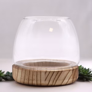 Terrarium op Natuurlijk Tung Hout - Klein