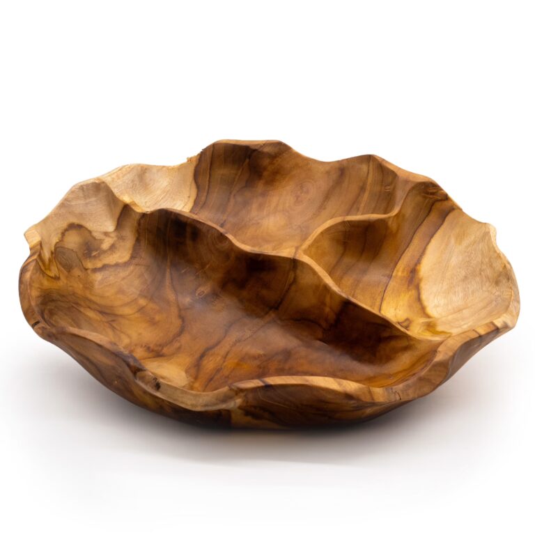 Smooth-Round-Teakwood-Fruit-Bowl-Three-Sections-30x5