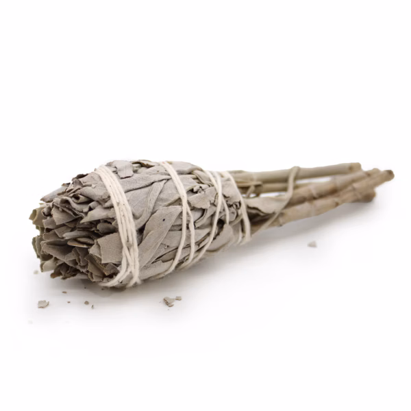 Smudge Stick - Mini Hvit Salviefakkel 10 cm - Bilde 2