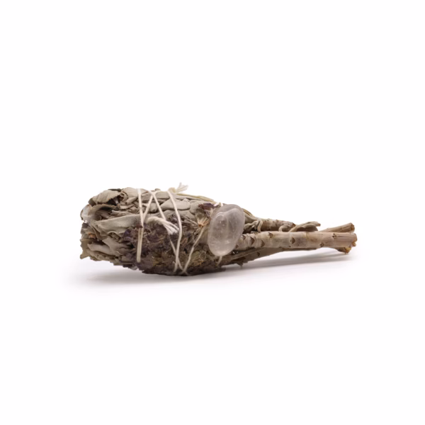 Smudge Stick - Spirituell Healing Salviefakkel (Ametyst) 10 cm - Bilde 4
