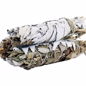 Smudge Stick - Hvit Salvie Og Svart Salvie 10 cm