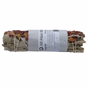 Smudge Stick - Hvid Salvie og Castile Rose