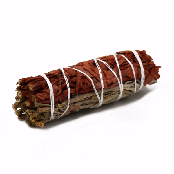 Smudge Stick - Hvit Salvie Og Drageblod 10 cm - Bilde 3