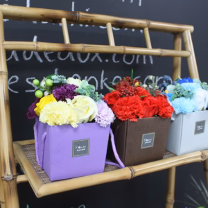 Sæbe Blomster Buket - Blåt Bryllup