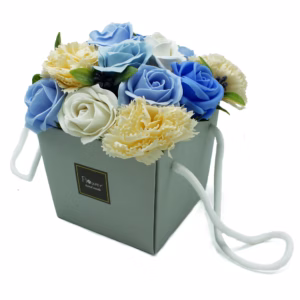 Sæbe Blomster Buket - Blåt Bryllup