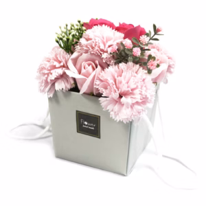 Bouquet de Fleurs de Bain - Roses et Oeillets Rose