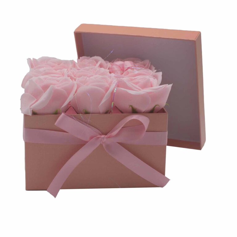 Soap-Flower-Gift-Bouquet-9-Pink-Roses-Square