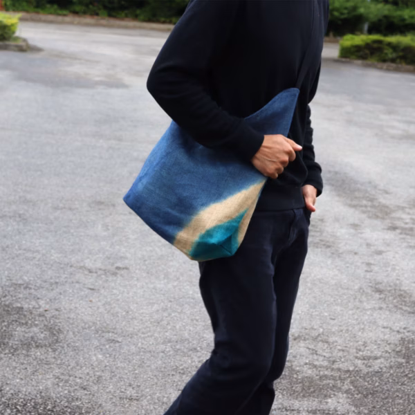 Skulderveske I Myk Blanding - Denim Blue - Bilde 5