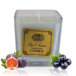 Soyabønne Duftlys i Krukke - Fig & Cassis