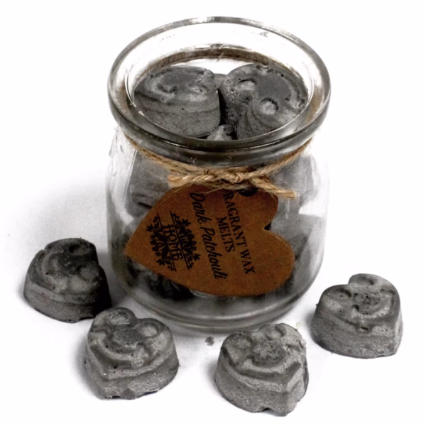 Sojawas Melts In Glazen Pot - Donker Patchouli - Afbeelding 2