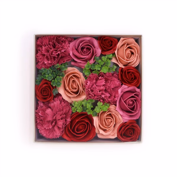 Boîte Carrée - Roses Vintage