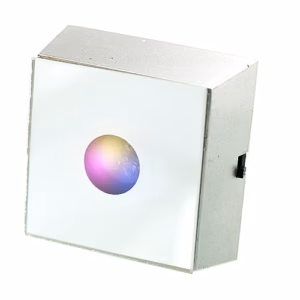 Quadratische LED-Lichtbox für Kristalle