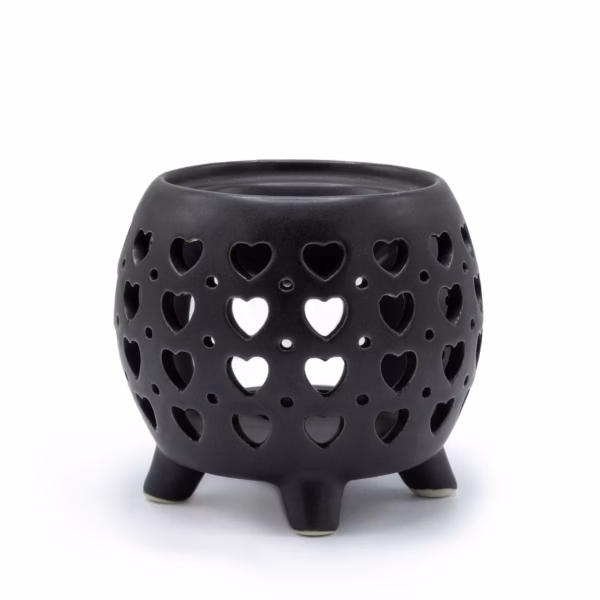 Brûleur à Huile Multi Coeurs - Noir Mat