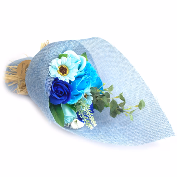 Stående Sæbe Blomsterbuket - Blå - Billede 2