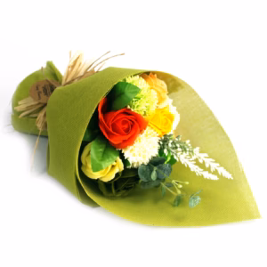 Bouquet de Fleurs de Savon - Jaune