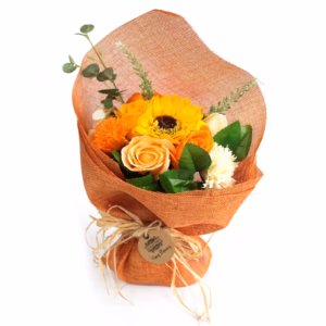 Blomstersåpe Såpebukett - Oransje