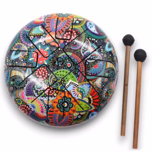 Steel Tongue Happy Drums Muti Coloured Om - 18 cm